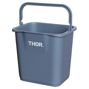  bucket THORso-k Ad Ray to bucket 4.7L gray height 21.5× width 21.6× depth 17.8cm cleaning tool gardening 