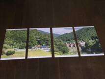 ［背景素材0.5mm厚ボール紙貼 ］ダムの有る谷　4枚_画像2