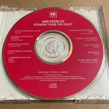 CD アン・ピーブルズ / STRAIGHT FROM THE HEART SRCA6561 ANN PEEBLES ストレイト・フロム・ザ・ハート_画像3