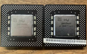 1円スタート ジャンク MMX Pentium 2枚