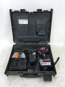 【在庫処分セール】【中古品】日立工機 HITACHI 14.4Vコードレスインパクトレンチ WR14DSL(2SLCK) 充電器・バッテリー2個付 動作確認済 / I