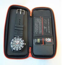 【ルミノックス 腕時計】Luminox Ref.3001 RED HAND 日本限定レッドハンドシリーズ カーボンケース アナログ 200m防水 ネイビーシールズ_画像5