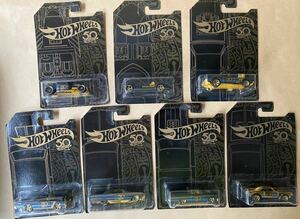 ☆ ホットウィール 50周年記念 ブラック & ゴールド シリーズ 6台+’67 CAMARO CHASE MODEL 計7台 ☆ 50th ANNIVERSARY SERIES 7-CAR SET