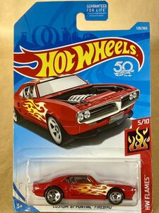 ☆ ホットウィール 2018年版 HW FLAMES ☆ HOT WHEELS - CUSTOM ‘67 PONTIAC FIREBIRD 