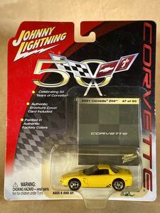 ☆ ジョニーライトニング CORVETTE 50周年記念 ☆ JOHNNY LIGHTNING - 2001 CORVETTE Z06