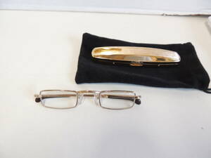 KANDA SLIGHT／カンダ スライト 老眼鏡 メガネ めがね 眼鏡 めがねフレーム 専用ケース付き USED
