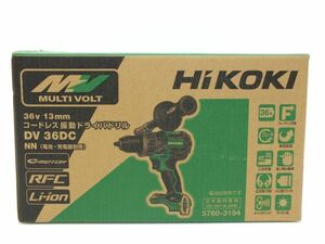 n2549 HiKOKI ハイコーキ マルチボルト 36V 13mm コードレス振動ドライバドリル DV36DC （NN） [098-231215]