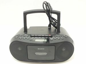 n2664 【ジャンク】 SONY ソニー CDラジオカセットコーダー CFD-S50 ブラック CDラジカセ 2015年製 [094-231223]
