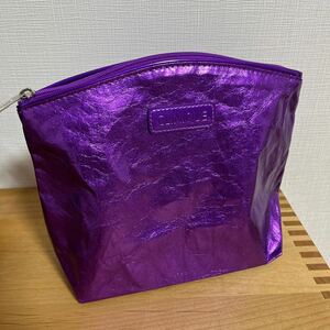  Clinique pouch * metallic purple 