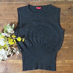 ELLE brand knitted the best S/P old clothes 90s Old L tops man and woman use S size child clothes unisex KIDS