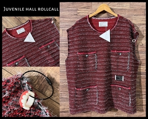 ■ 定価52,800円 新品 JUVENILE HALL ROLLCALL ジュベナイルホールロールコール 23AW 1953 FCNL TWD NS KNIT ツイード ニット ベスト