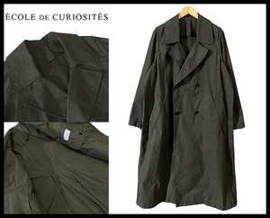 ■ 定価150,700円 使用感の無い極美品 ECOLE DE CURIOSITES エコールドキュリオジテ 19ss CEDRIC WAXED COTTON COAT セドリック コート M