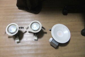 ３点セット　中古品　まとめて　LED照明器具　DAIKO 大光電機 ダウンライト(軒下兼用) DDL-4918YW　白熱灯ダウンライト　NSDL-01　2個