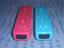 Wiiリモコンプラス(Wiiモーションプラス内蔵)２個セット ストラップ付き 青(ao ブルー)１個・桃(pink ピンク)１個 RVL-036 任天堂 Nintendo_画像7