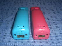 Wiiリモコンプラス(Wiiモーションプラス内蔵)２個セット ストラップ付き 青(ao ブルー)１個・桃(pink ピンク)１個 RVL-036 任天堂 Nintendo_画像9