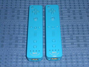 Wiiリモコンプラス(Wiiモーションプラス内蔵)２個セット 青(ao ブルー) RVL-036 任天堂 Nintendo