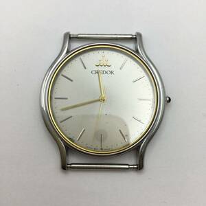 【6531】稼働品☆SEIKO セイコー 9571-6000 クレドール クォーツ シルバーダイヤル メンズ腕時計 現状渡し ケースのみ 中古品 二次流通品