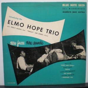 【US-Orig】溝・耳・9M・LEX・BLUE NOTE 5029 ★ ELMO HOPE TRIO / introducing(Percy Heath, Philly Joe Jones) ★ 10inch・額縁・FLAT盤