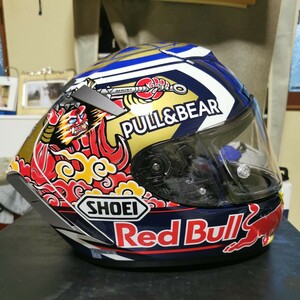 ☆限定1個☆SHOEI？ショウエイX-Fourteenデザインマルク・マルケスモテギ3レッドブルロゴ入りカラーRedBull Lサイズ新品未使用