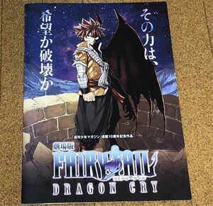 美品 劇場版 FAIRY TAIL DRAGON CRY パンフレット ドラゴンクライ 2017年◆送料無料 匿名配送 フェアリーテイル 柿原徹也 平野綾 釘宮理恵