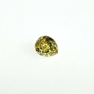 ０．０８７ct　ＦＡＮＣＹ　ＤＥＥＰ　ＹＥＬＬＯＷ　ＶＳ１　ペアシェイプ　ディープイエロー　ダイヤモンドルース