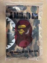 BAPE◆A BATHING APE／迷彩カモ◆ア ベイシング エイプ◆シャーク◆CAMO柄／クッショントート／サメ／トートバッグ／付録ノベルティ_画像6