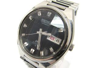 1円～ 動作品 SEIKO セイコー ロードマチック LORD MATIC LM 5606-7340 デイデイト 自動巻き 9面カットガラス ブラック 腕時計 現状品