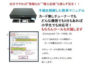 超簡単マニュアル　格安チューナーとCoinyを買って手順にそって自分で制覇しよう！！　TZ-HR400P TZ-WR320P