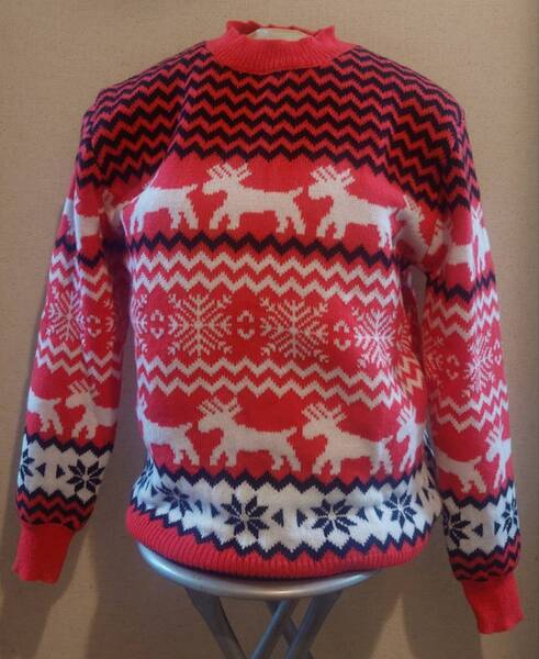 【新品】メンズMサイズ 長袖 ニットセーター クリスマス アグリーセーター あったか