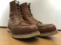 70sヴィンテージMADE IN USAアメリカ製MASON CHIPPEWA FALLS WLSモカシンアイリッシュセッターブーツ白タグ9 1/2_画像4