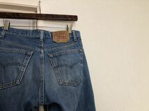 1991年10月生産 90sヴィンテージMADE IN USA アメリカ製リーバイス501デニムパンツ522工場W31L30実測W77cmL76cm_画像2