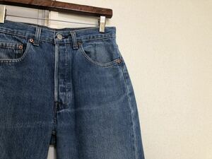 1991年10月生産 90sヴィンテージMADE IN USA アメリカ製リーバイス501デニムパンツ522工場W31L30実測W77cmL76cm