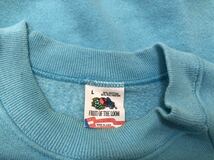 1990年製造ヴィンテージMADE IN USAアメリカ製フルーツオブザルーム anne produce by five cats canads sweatshirtスウェットsize L_画像2