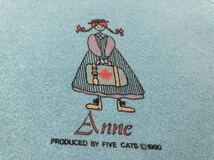 1990年製造ヴィンテージMADE IN USAアメリカ製フルーツオブザルーム anne produce by five cats canads sweatshirtスウェットsize L_画像9