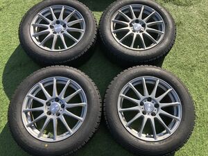 美品　バリ溝 グッドイヤーICENAVI 215/60R17 17インチ 7J＋48 5穴PCD114.3 トヨタナット用　C-HR アルファードエスティマ　ヴェルファイア