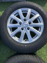 バリ溝　美品　195/65R15 グッドイヤーICENAVI 7.0mm 15インチ6.0J＋52 5穴PCD114.3 4本セット トヨタナット用　ノアプリウス　ヴォクシー_画像4