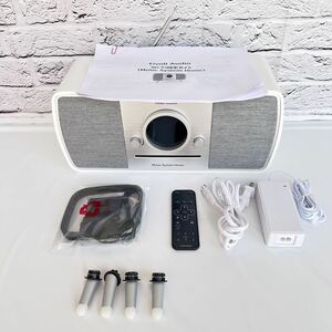 本体訳あり☆スピーカー Tivoli Audio Bluetooth MUSIC SYSTEM HOME (ホワイト/グレー) MSYH-1947-JP チボリ