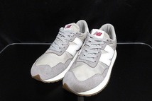 C0052：New Balance 237 スニーカー ニューバランス MS237GE グレー系 25.5cm レディース メンズ シューズ 靴_画像1