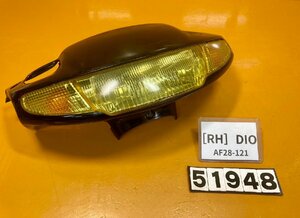 [RH]ホンダ DIO AF28-121　フロントカウル　ヘッドライト　黄色