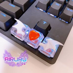 悪魔の羽 3個セット キーキャップ