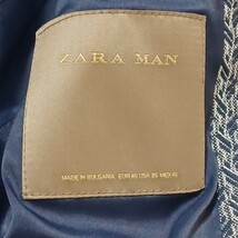 ZARA ザラ テーラードジャケット ブレザー 総柄 メンズ 46Mサイズ相当 ストレッチ 伸縮性_画像9