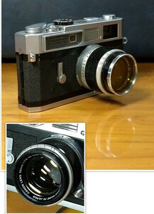 【美品！】◆Canon Model 7/モデル7・キャノン フィルム一眼レフ カメラ 50mm 1:1.8 レンズ・レンジファインダー・No.856912