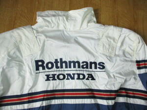  Rothmans Honda *F1 подлинная вещь все вышивка Logo гоночная куртка * блузон прекрасный б/у размер L