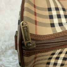 バーバリー　BURBERRY　ボストンバッグ　ショルダーバッグ　ハンドバッグ　2way PVC レザー　ノバチェック　ホースロゴ　大容量　旅行鞄_画像9