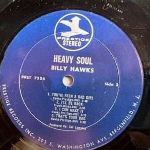 USオリジ Billy Hawks - Heavy Soul ソウルジャズ名盤 レアグルーヴ Rare Groove プロモスタンプあり！！の画像4