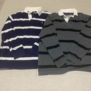 POLO RALPH LAUREN ボーダー 長袖 ラガーシャツ　サイズＸＸＬ