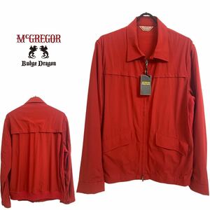 McGREGOR Budge Dragon マックレガー バッジドラゴン タグ付未使用 ナイロン ドリズラージャケット W-ZIP ブルゾン レッド L アーカイブ