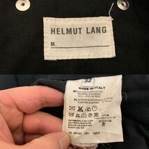 HELMUT LANG VINTAGE ヘルムートラング ヴィンテージ 初期 本人期 MADE IN ITALY イタリア製 製 ストレッチ ブラックパンツ 32 アーカイブ_画像6