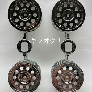 タミヤ ランチア 037 ラリー 半艶 クローム メッキ ホイール 新品未使用品 TAMIYA ラジコン 1/10 WRC ラリー TA02-S TT01 TT02 XV01 XV02の画像1