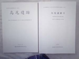 0025096 烏尾遺跡 調査報告書 2冊 頴田町教育委員会 飯塚市教育委員会 福岡県嘉穂郡頴田町